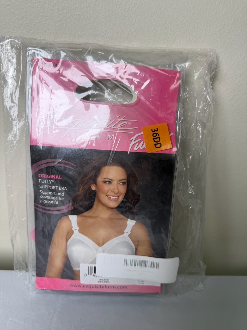 Exquisite Form 510-0532 FULLY Support Full-Coverage White Bra Modest